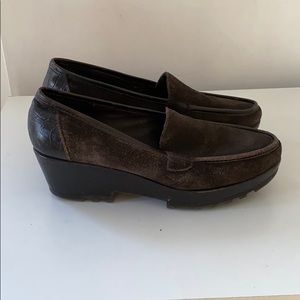 Donald J. Pliner Brown Suede Loafers